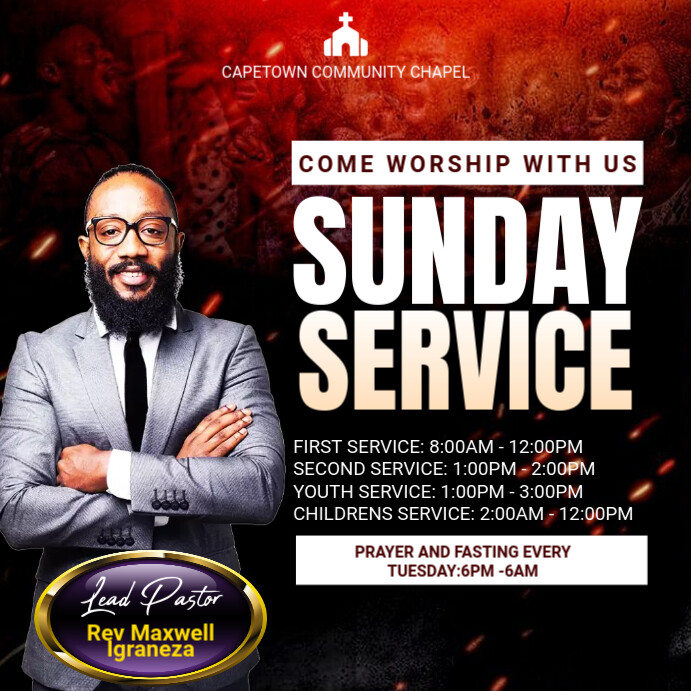 Copy of Black Maximalist Come Worship With Us Sunday Service Instagram ...