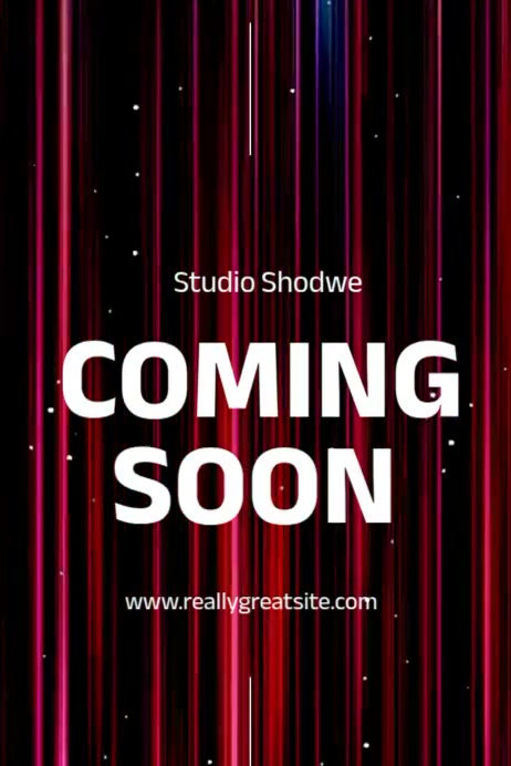 Black Maximalist Coming Soon Poster Template | PosterMyWall