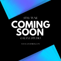 Black Maximalist Coming Soon Square (1:1) template