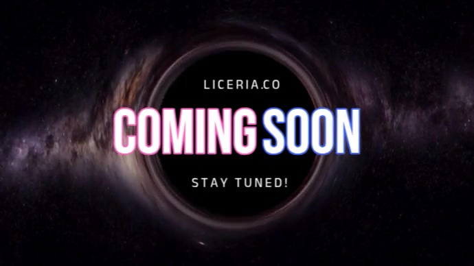 Black Maximalist Coming Soon Video Coming Soon Mobile Video Coming Soon Animation Presentation (16:9 Apresentação (16:9) template