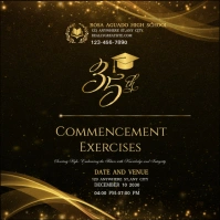 Black Maximalist Commencement  Instagram Post Iphosti le-Instagram template