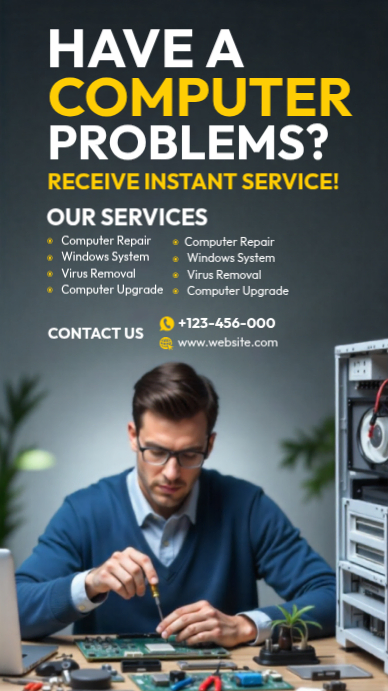 Computer Repair Services Template | PosterMyWall