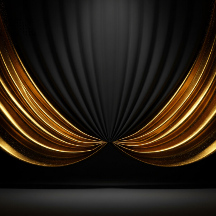 Black Maximalist Concert Stage Backdrop Instagram Post Template ...