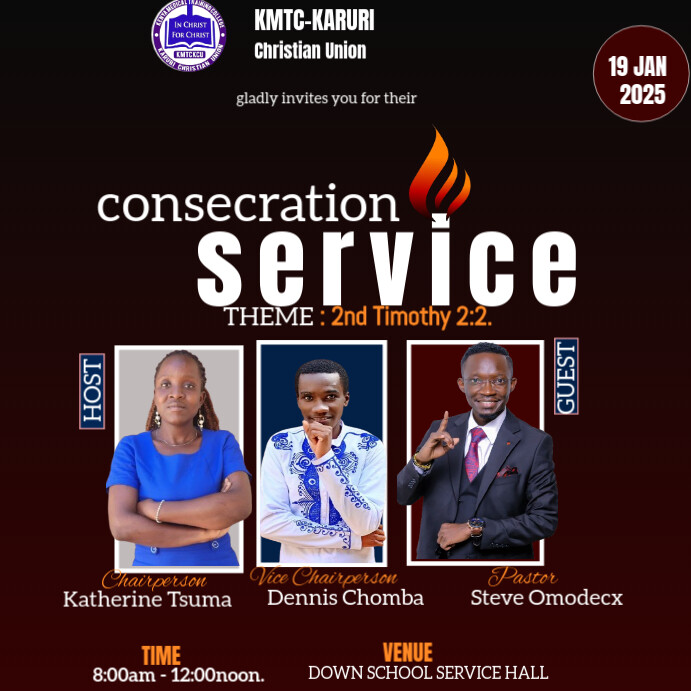 Copy of Black Maximalist Consecration service Instagram Post | PosterMyWall
