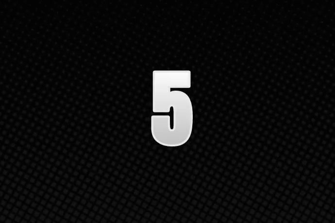 Black Maximalist Countdown Poster Affiche template