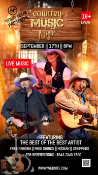 Black Maximalist Country Music Day  Digital D template