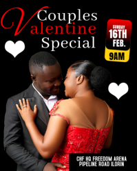 Black Maximalist Couples Valentine Special Instagram Portrait template