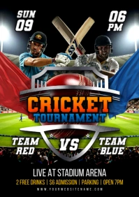 Black Maximalist Cricket  A5 template