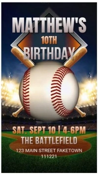 Black Maximalist Cricket Birthday Animated In Digital Display (9:16) template