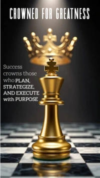 Black Maximalist Crowned For Greatness- Victory  Instagram Story template