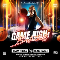 Black Maximalist Custom Basketball Poster Des template