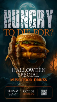 Black Maximalist Dark Spooky Maximalist Halloween Event Instagram Story Advertising 2025 2026 2027 2 template