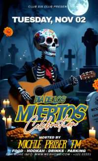 Black Maximalist Dia De Los Muertos Celebration Us Legal template