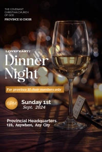 Black Maximalist Dinner Night  Pinterest Grap Pinterest-grafik template