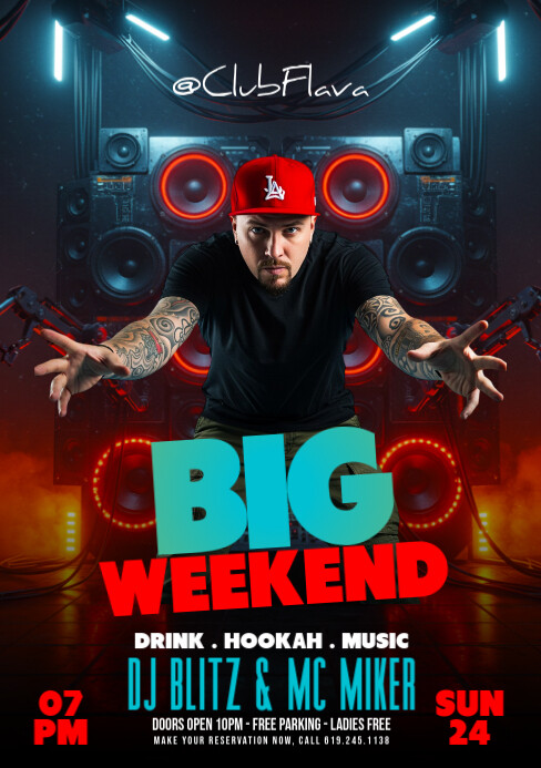 Black Maximalist Dj A5 template