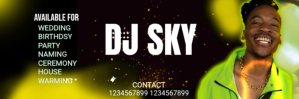 Black Maximalist Dj Awareness Twitter Banner Twitter-header template