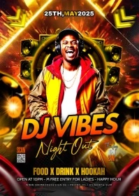 Black Maximalist Dj Vibes A6 template