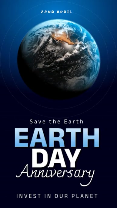 Black Maximalist Earth Day Instagram Reel template