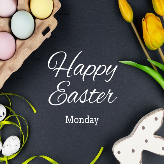 Copy of Black Maximalist Easter Monday Instagram Post | PosterMyWall