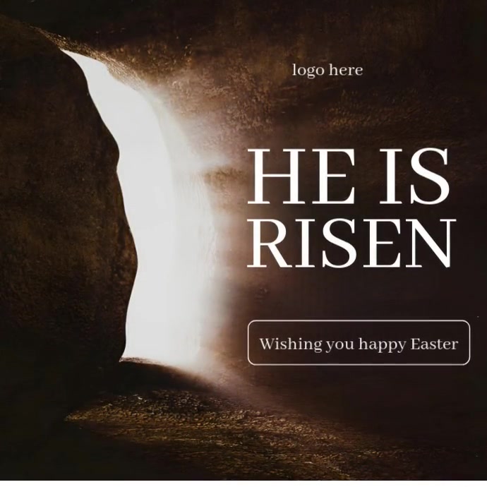 Black Maximalist Easter Post Instagram Post template
