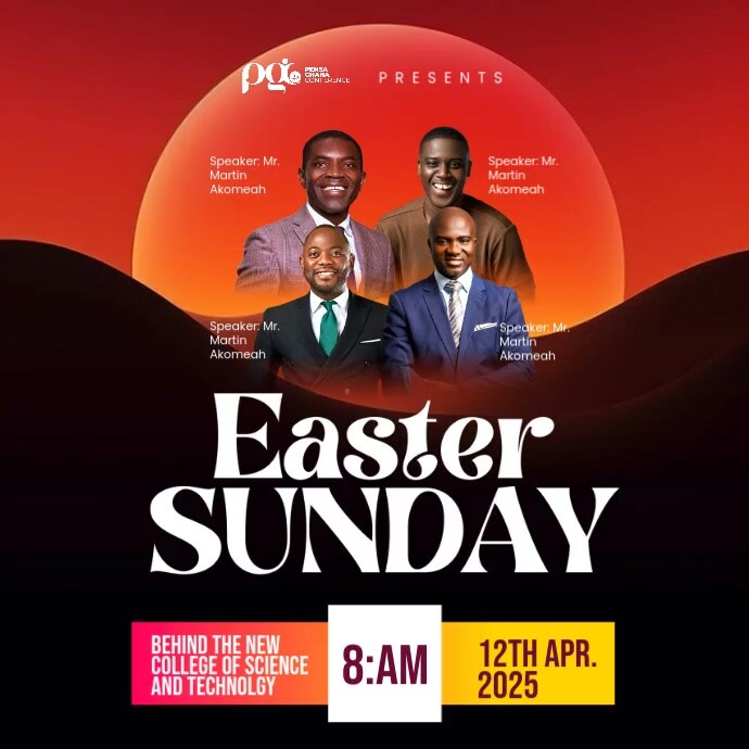 Copy of Black Maximalist Easter Sunday Instagram Post | PosterMyWall