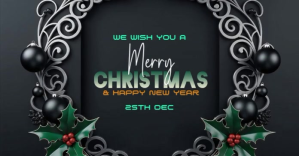 Preto Christmas and New Year Celebration Facebook Shared Image Template