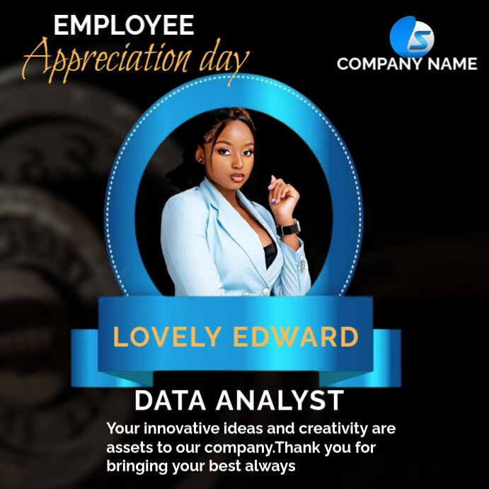 Black Maximalist Employee Appreciation Day  Instagram Post template