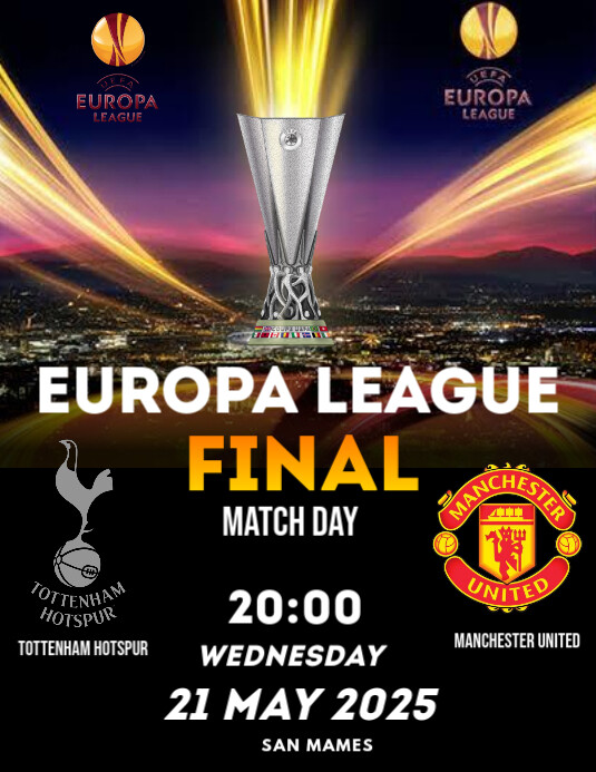 Programme Finale Ligue Europa 2025 – Manchester United Vs Tottenham – Neuf