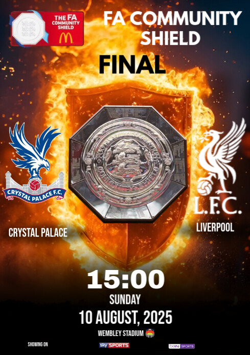 Flyer Sheild Copy of Black Maximalist Fa Community Shield Final Flyer A4 | PosterMyWall