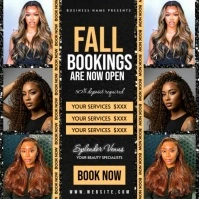 Black Maximalist Fall Beauty Salon Appointment Booking Template  Instagram Post Iphosti le-Instagram