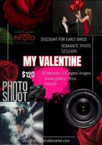 Black Maximalist Fashion Photography Flyer A4 template