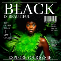Black Maximalist Fashion  Square (1:1) template