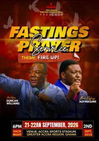 Black Maximalist Fasting And Prayers A4 template