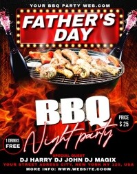 Black Maximalist Father's Day Bbq Poster/wallboard โปสเตอร์/กระดานบนผนัง template