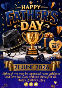 Black Maximalist Father's Day Celebration A3 Video template