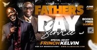 Black Maximalist Father's Day Service  Facebo Facebook Event Cover template