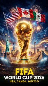 Black Maximalist FIFA World Cup 2026 Instagram Story Video template