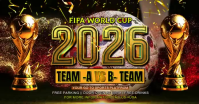 Black Maximalist FIFA World Cup Match Facebook Ad Video Facebook-annonce template