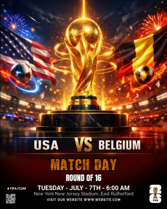 Fifa World Cup Match Template | PosterMyWall