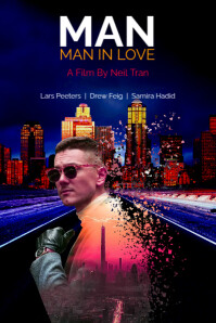 Black Maximalist Film Cover  Poster template