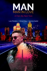 Black Maximalist Film Cover  Poster template