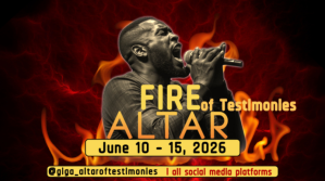 Black Maximalist Fire Altar Event YouTube Channel Cover Photo Coverfoto til YouTube-kanal template