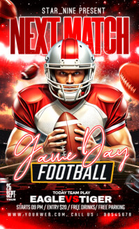 Black Maximalist Football Game Next Match Ad Us Legal template