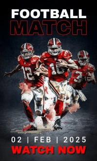 Black Maximalist Football Match Us Legal template