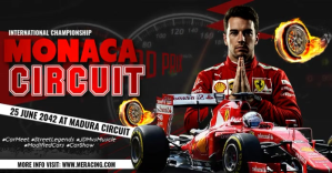 Black Car Racing Event delt Facebook-billede Template