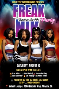 Black Maximalist Freaknik Back To The 90s  Pinterest Graphic Pinterest-grafik template