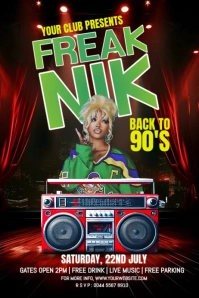 Black Maximalist Freaknik Poster Poster template