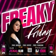 Black Maximalist Freaky Friday Night  Instagram Post template