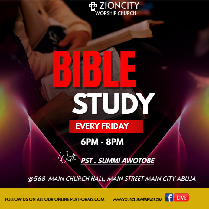 Copy of Black Maximalist Friday Bible Study Church Service Instagram ...