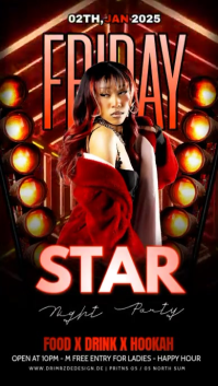 Black Maximalist Friday Ladies Party Instagram Story template